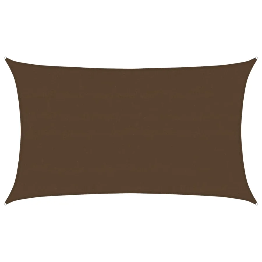 Voile d'ombrage 160 g/m² Marron 5x8 m PEHD - 2