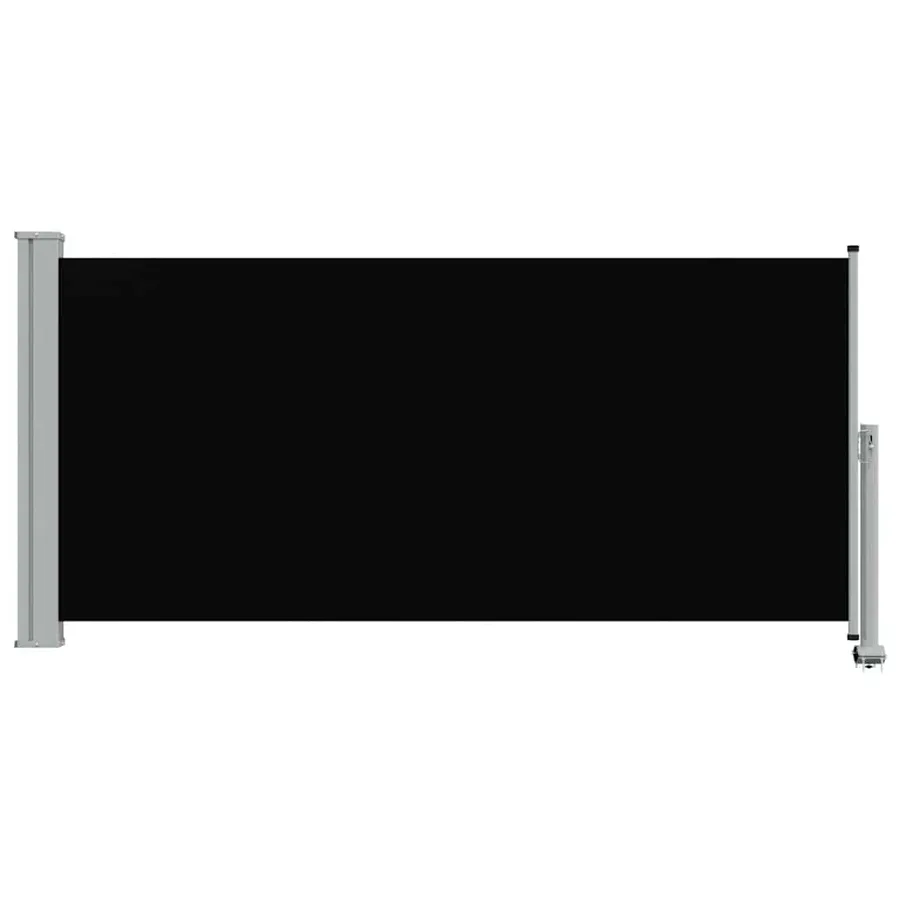 Auvent latéral rétractable de patio 120 x 300 cm Noir - 5
