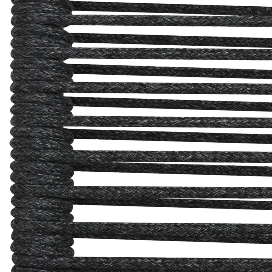 Ensemble à manger de jardin 7 pcs noir verre et acier - 12