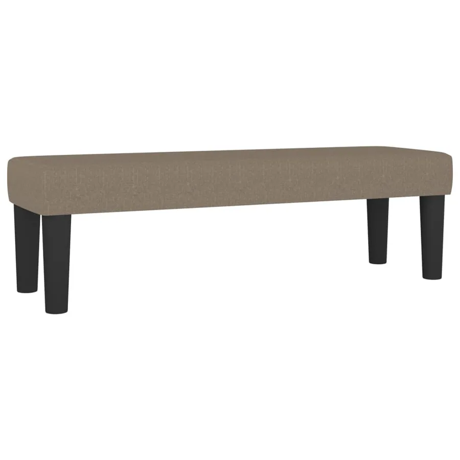Sommier à lattes de lit avec matelas Taupe 140x190 cm Tissu - 7