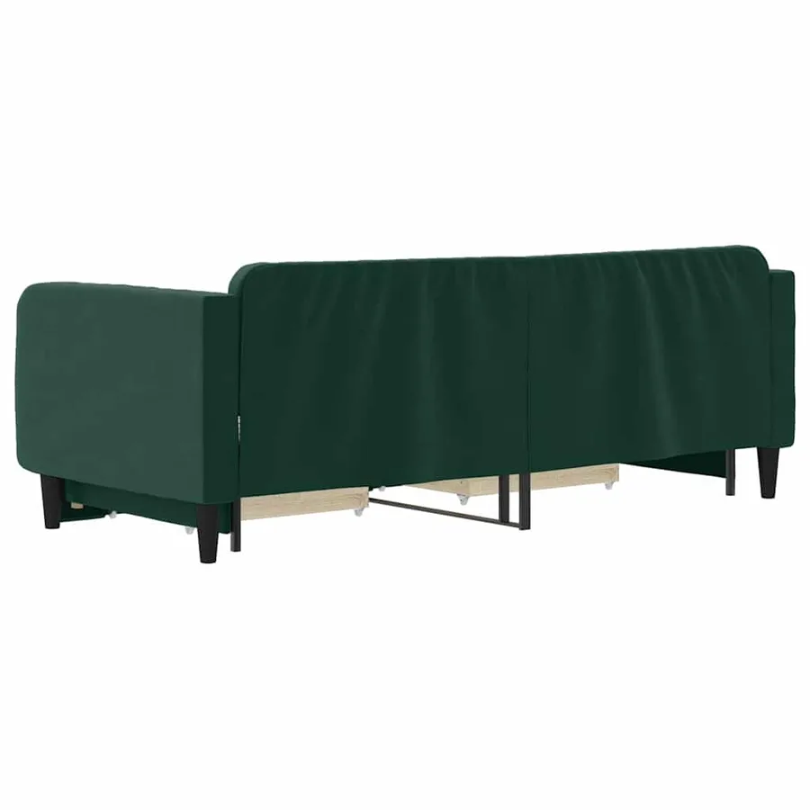 Lit de jour avec gigogne et tiroirs sans matelas 90x200 cm - 5