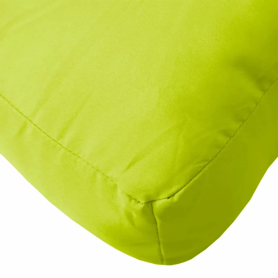 Coussin de palette vert brillant 80x80x12 cm tissu - 8