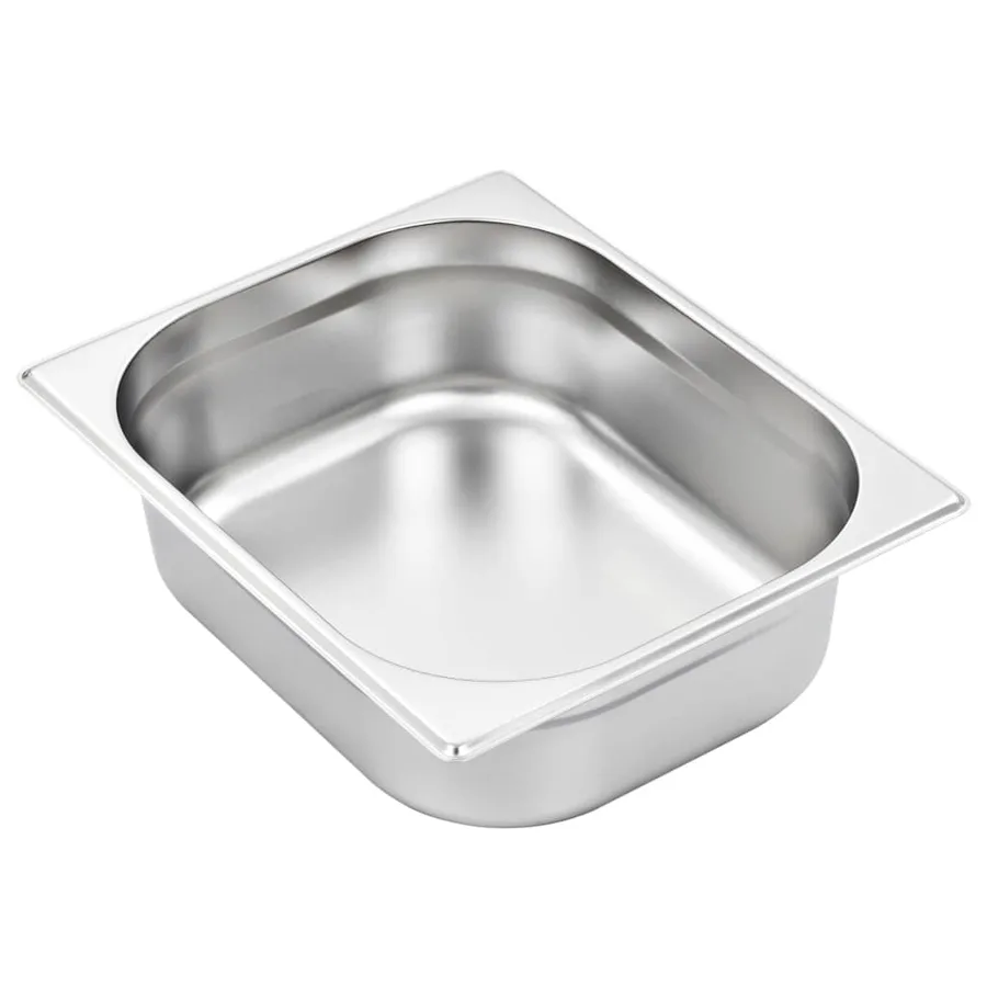 Récipients Gastronorm 4 pcs GN 1/2 100 mm Acier inoxydable - 4