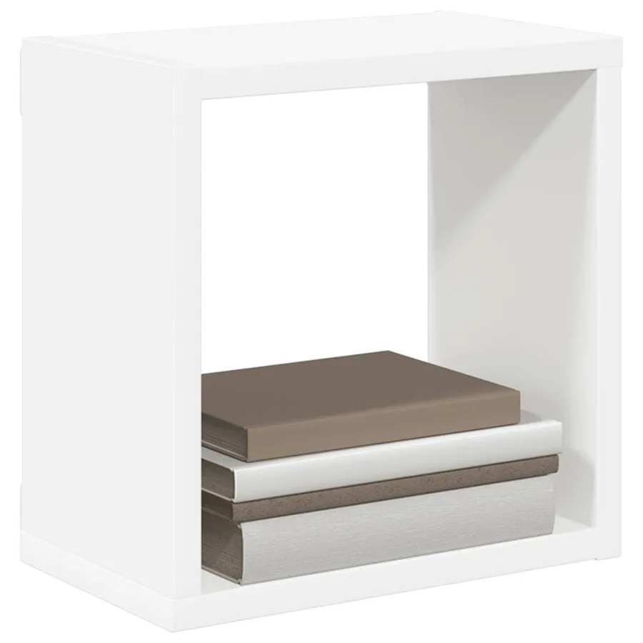 Étagères cube murales 2 pcs Blanc 26x15x26 cm - 4