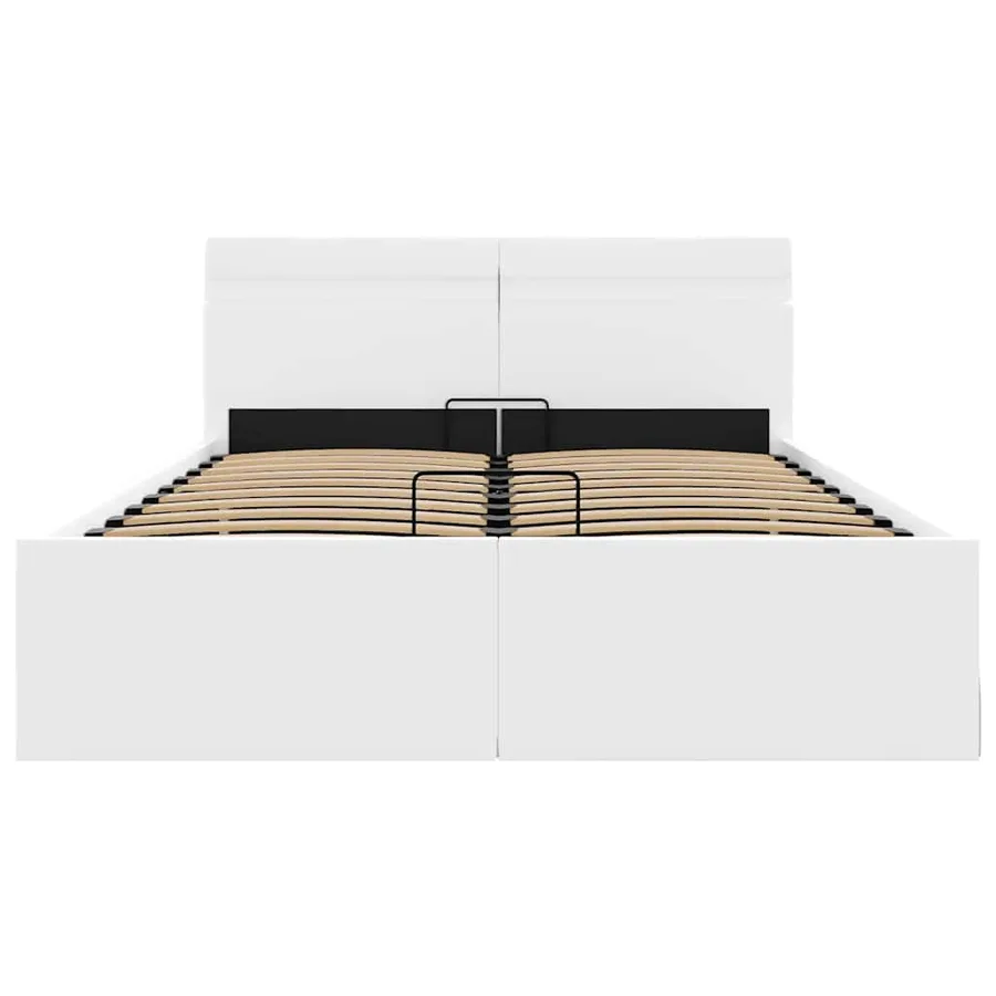 Cadre de lit à rangement hydraulique sans matelas avec LED - 6