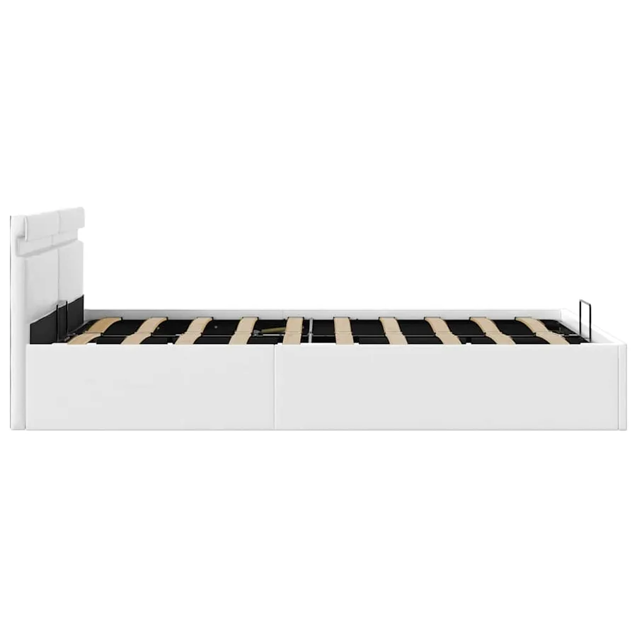 Cadre de lit à rangement hydraulique sans matelas avec LED - 7