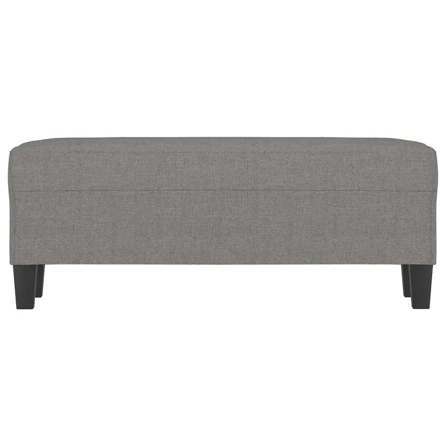 Banc Gris foncé 100x35x41 cm Tissu - 3