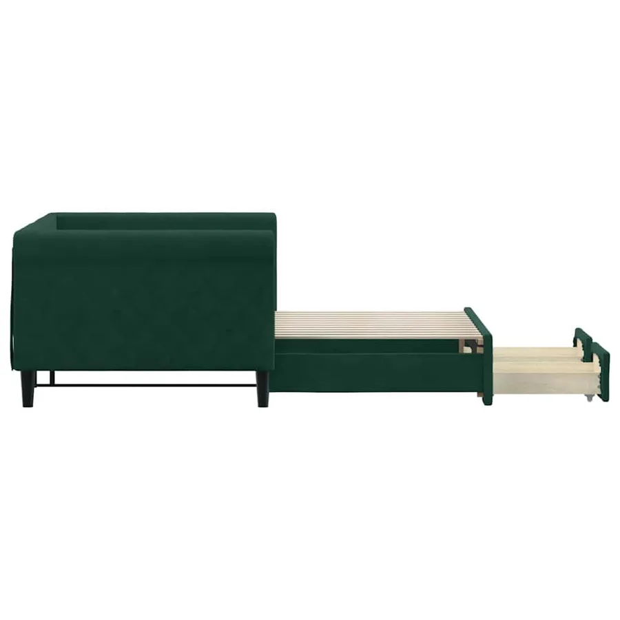 Lit de jour avec gigogne et tiroirs sans matelas 90x200 cm - 4