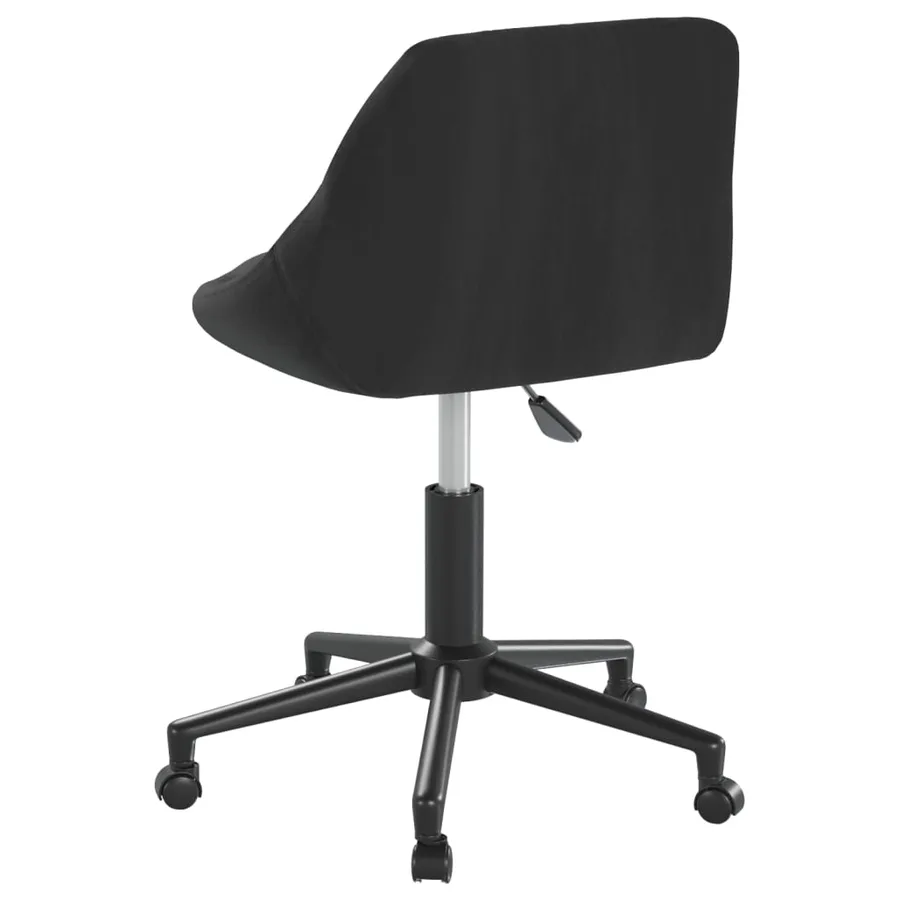 Chaises pivotantes à manger lot de 2 noir velours - 6
