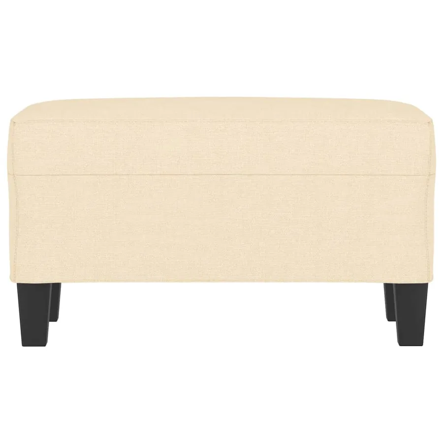 Banc Crème 70x35x41 cm Tissu - 3