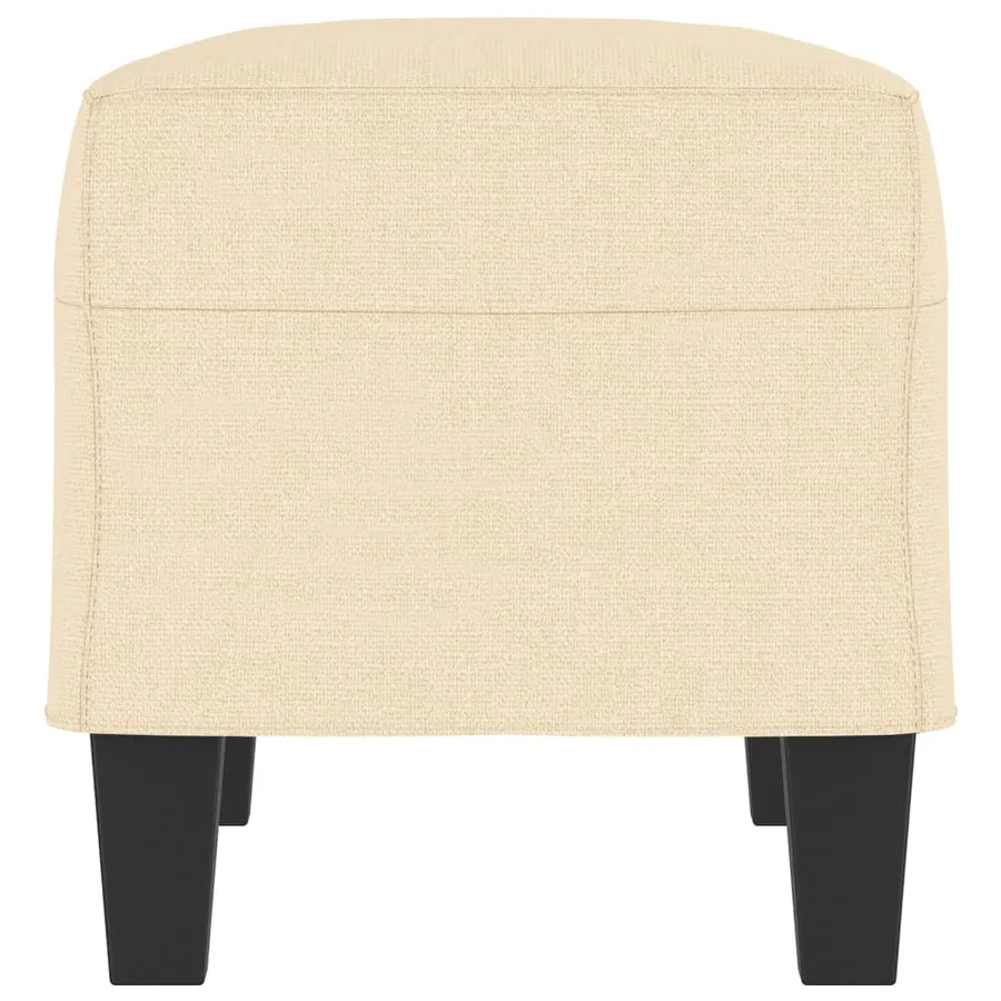Banc Crème 70x35x41 cm Tissu - 4