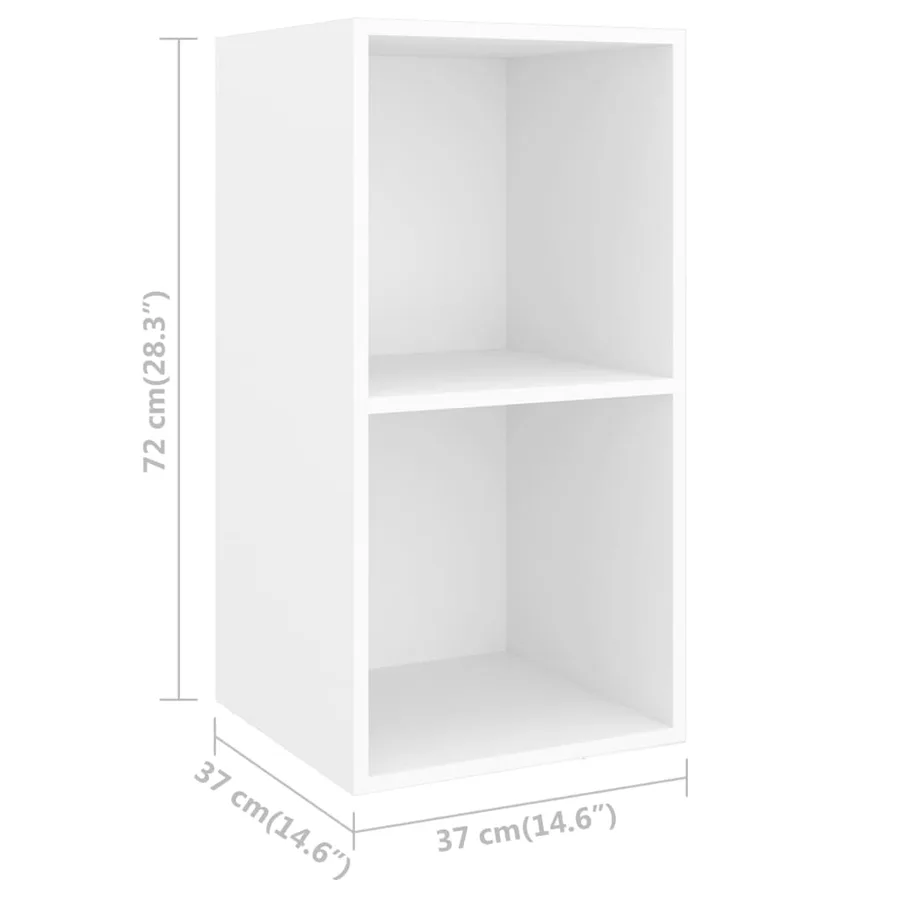 Ensemble de meuble TV 4 pcs Blanc Bois d'ingénierie - 7
