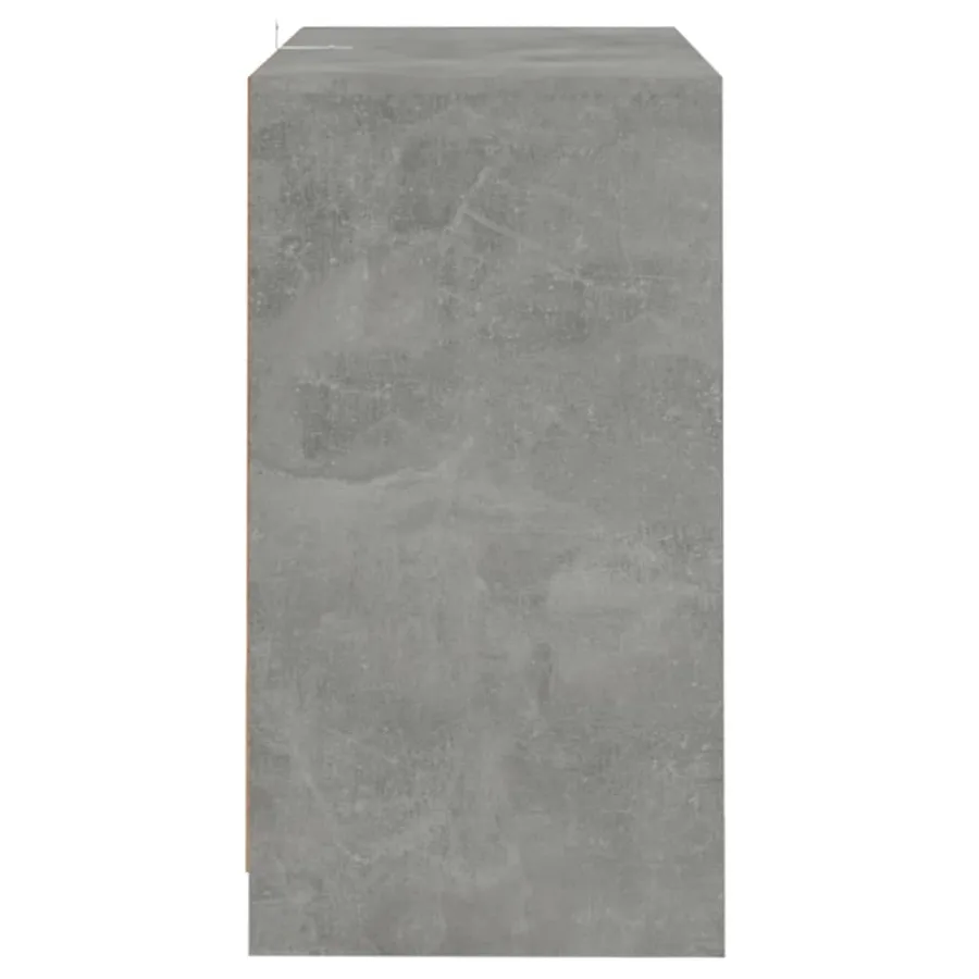 Buffets 2 pcs Gris béton 70x41x75 cm Bois d'ingénierie - 5