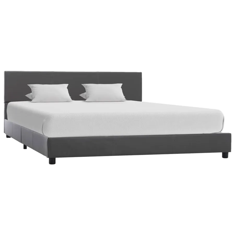 Cadre de lit Gris Similicuir 160x200 cm