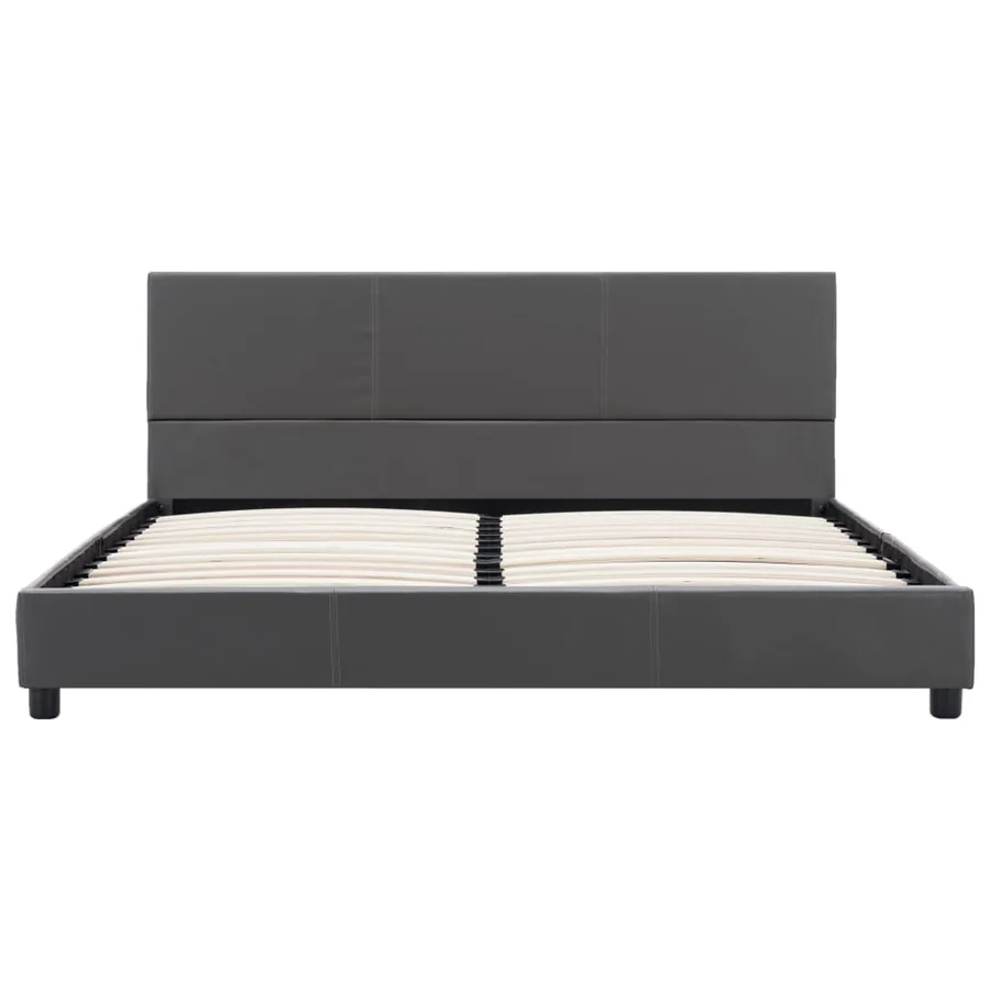 Cadre de lit Gris Similicuir 160x200 cm - 3