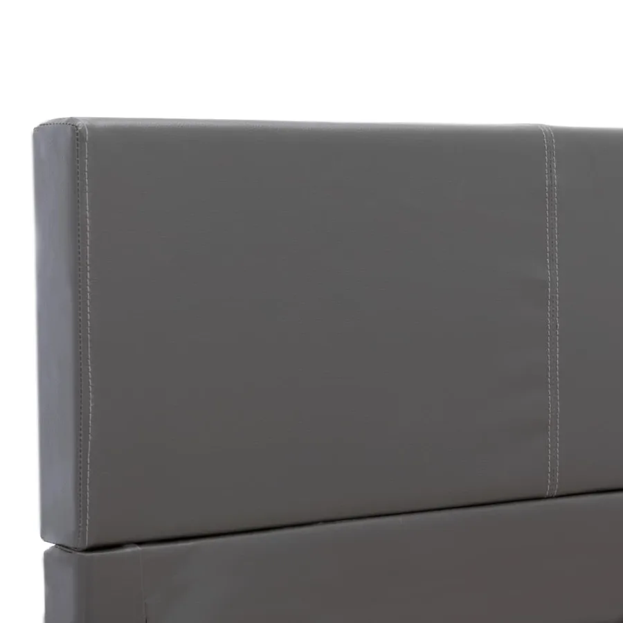 Cadre de lit Gris Similicuir 160x200 cm - 6