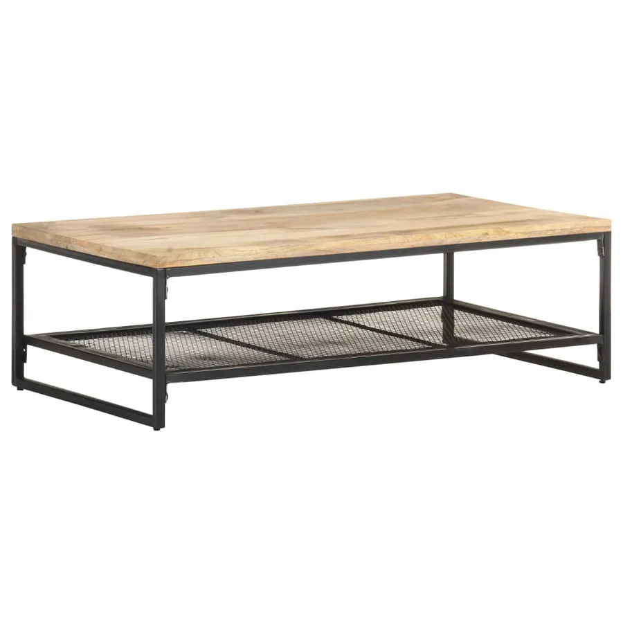 Table basse 110x60x35 cm Bois de manguier massif - 7