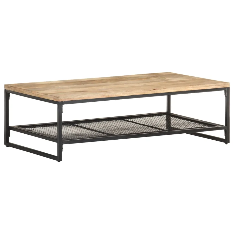 Table basse 110x60x35 cm Bois de manguier massif - 9