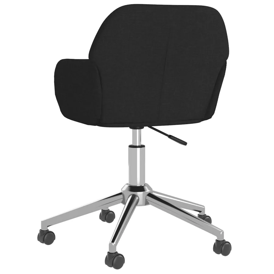 Chaises pivotantes à manger lot de 2 Noir Tissu - 6