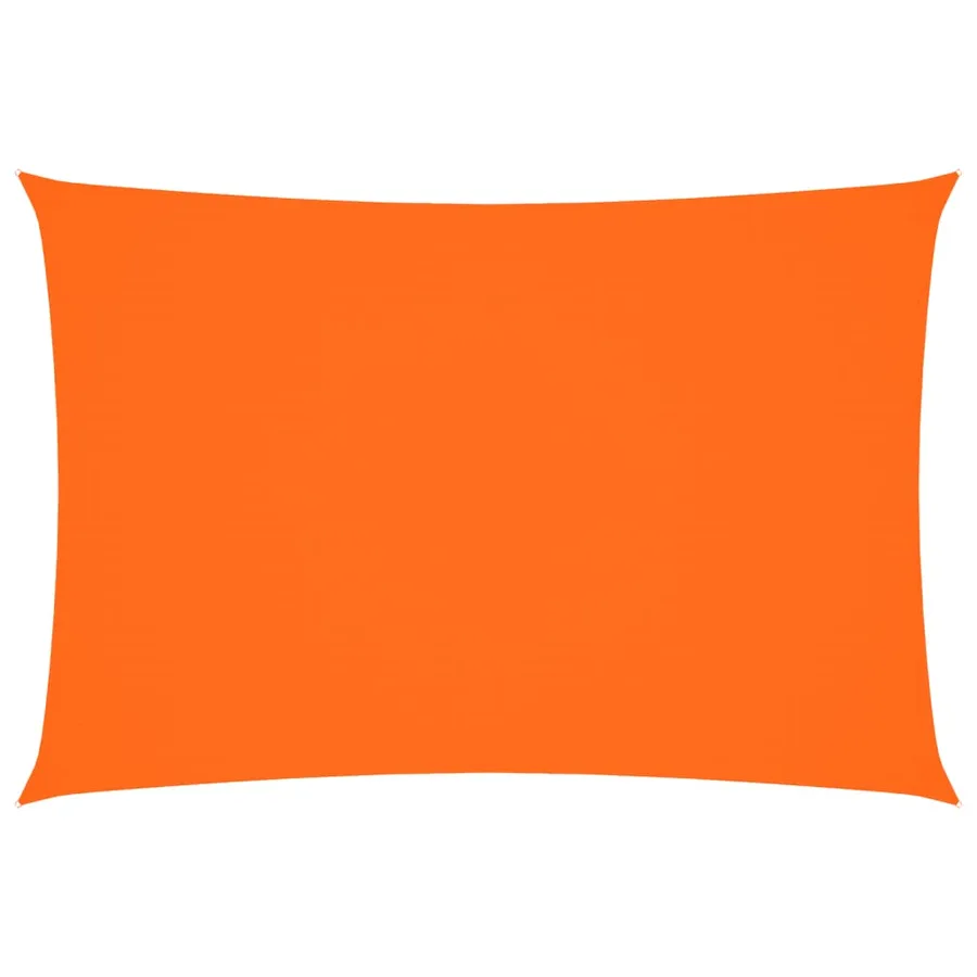 Voile de parasol tissu oxford rectangulaire 3x5 m orange - 2