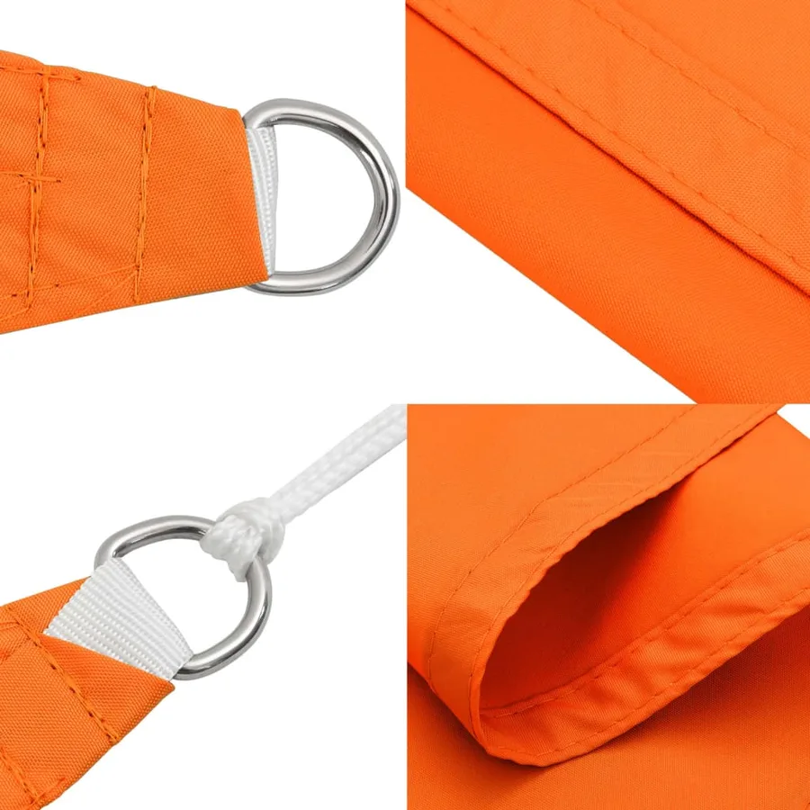 Voile de parasol tissu oxford rectangulaire 3x5 m orange - 7