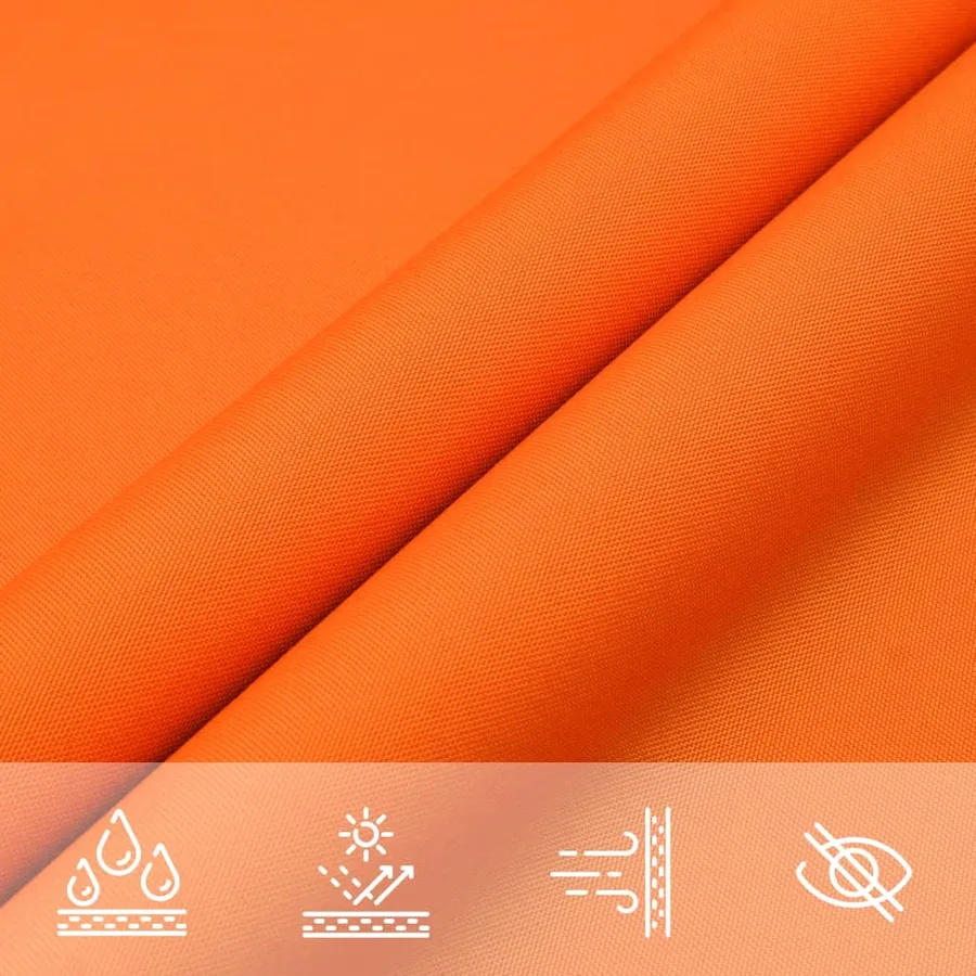 Voile de parasol tissu oxford rectangulaire 3x5 m orange - 8