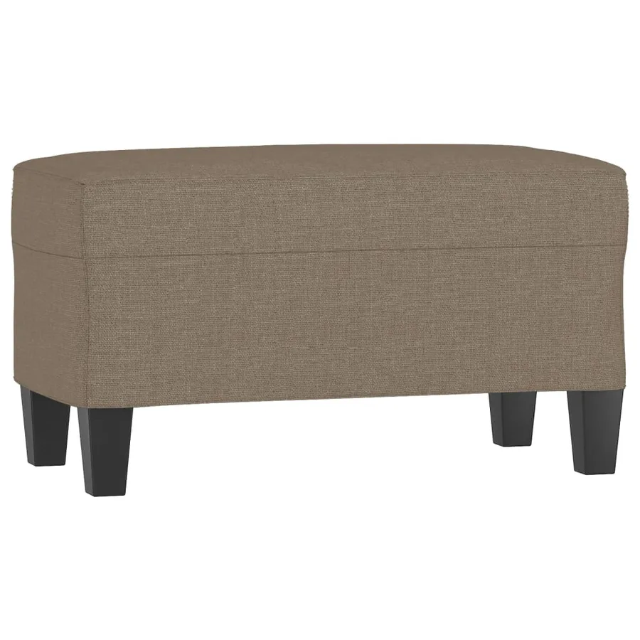 Banc Taupe 70x35x41 cm Tissu - 2