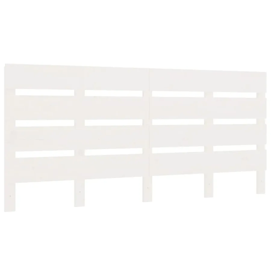 Cadre de lit sans matelas blanc 140x200 cm bois de pin massif - 9