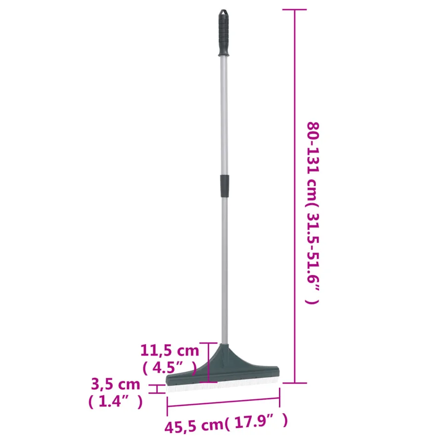 Râteau à gazon artificiel vert foncé 131 cm PP - 6