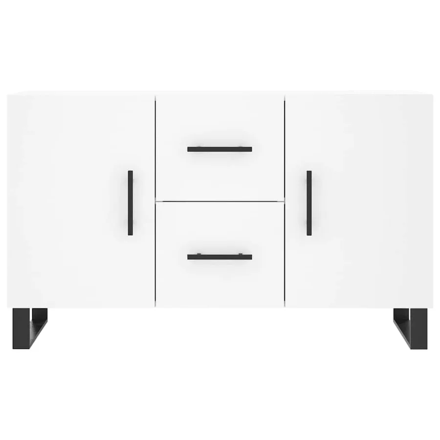 Buffet blanc 100x36x60 cm bois d'ingénierie - 6