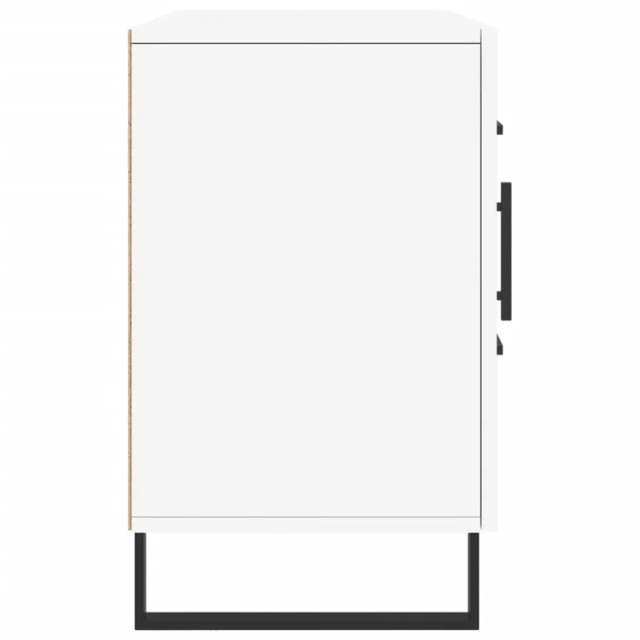 Buffet blanc 100x36x60 cm bois d'ingénierie - 7