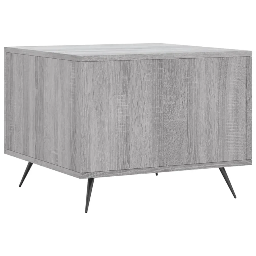 Tables basses 2 pcs sonoma gris 50x50x40 cm bois d'ingénierie - 9