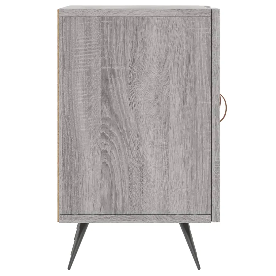 Meuble TV sonoma gris 150x30x50 cm bois d'ingénierie - 7