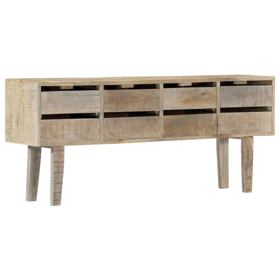 Buffet 140x30x60 cm Bois de manguier massif - 10