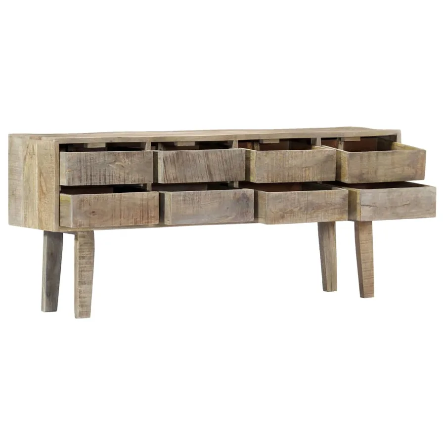 Buffet 140x30x60 cm Bois de manguier massif - 4