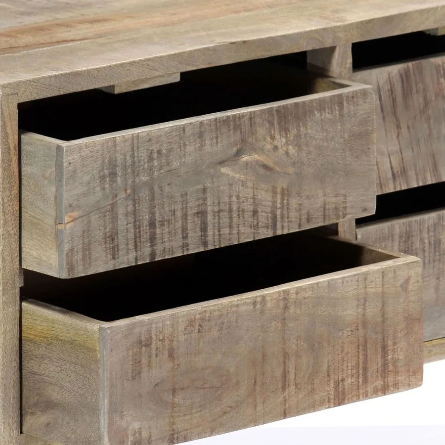 Buffet 140x30x60 cm Bois de manguier massif - 5