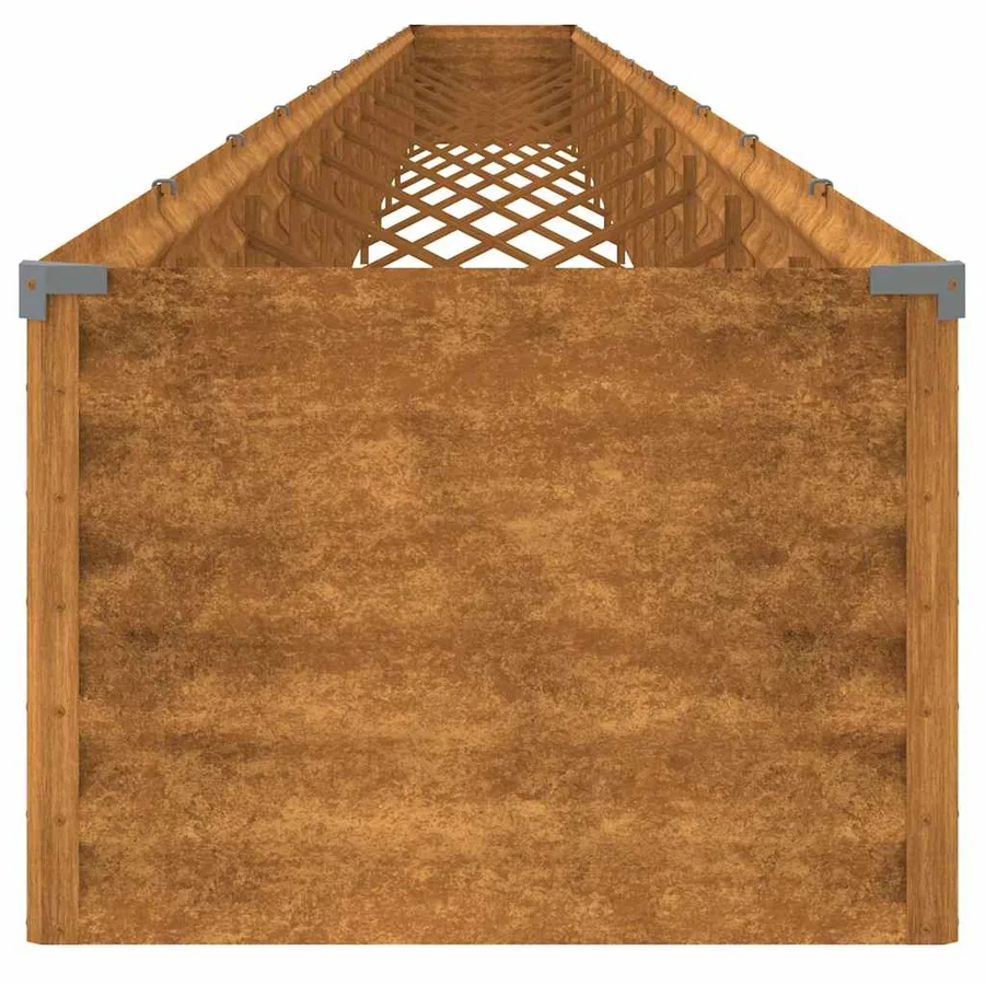 Lit surélevé de jardin 1152x50x36 cm acier corten - 5