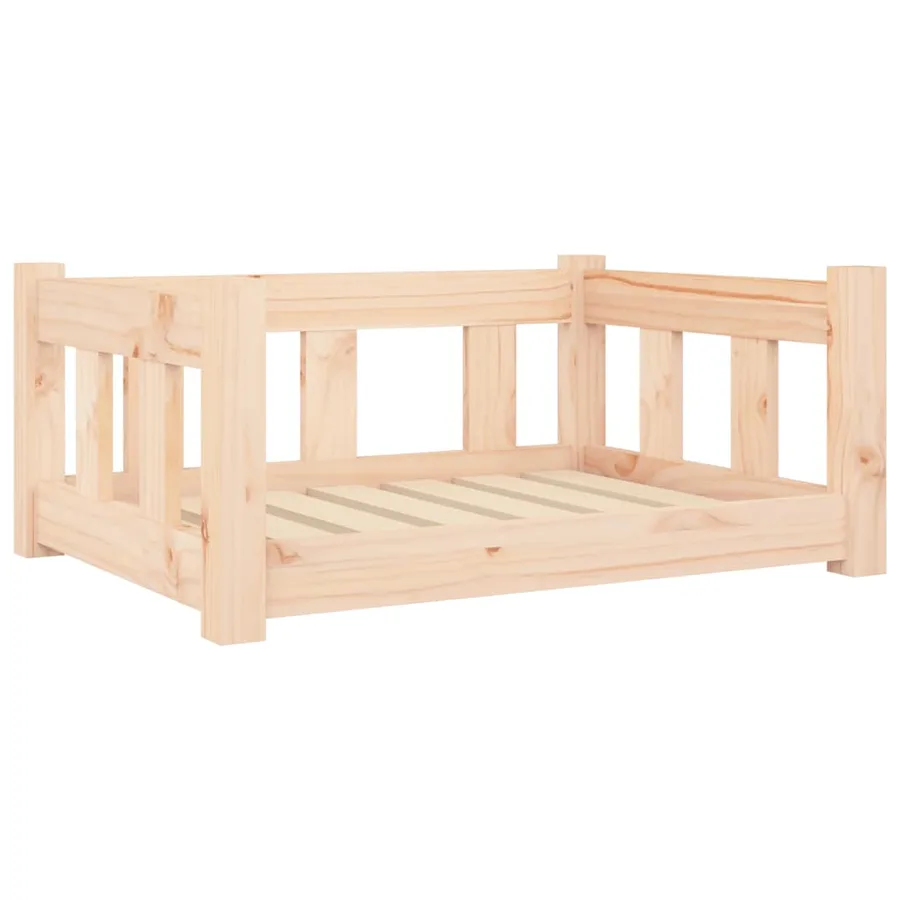 Lit pour chien 65,5x50,5x28 cm Bois de pin solide - 2