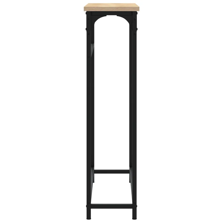 Table console Chêne Sonoma 75x19,5x75 cm Bois d'ingénierie - 5