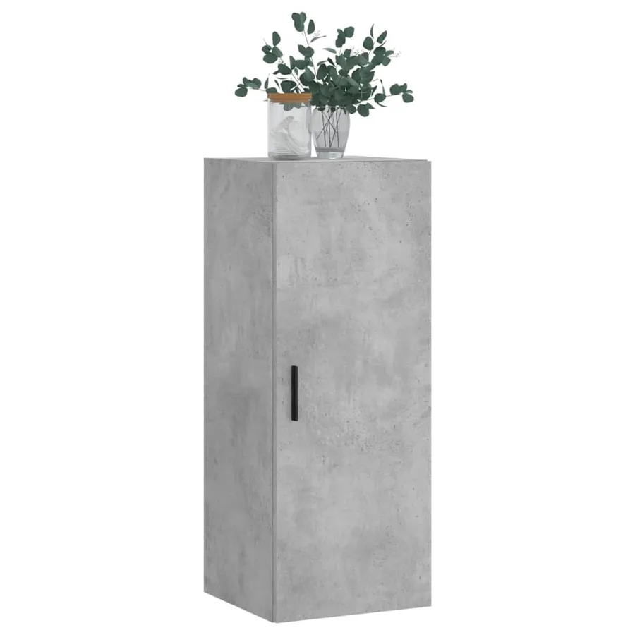 Armoire murale gris béton 34,5x34x90 cm - 4