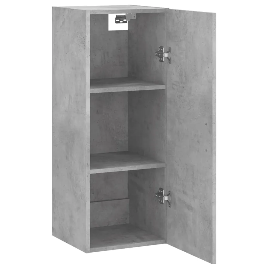 Armoire murale gris béton 34,5x34x90 cm - 6