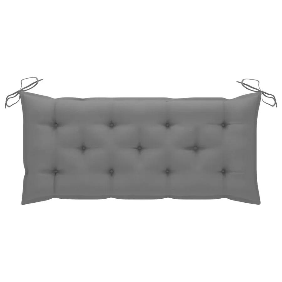 Banc de jardin pliable avec coussin 118 cm Bambou - 7
