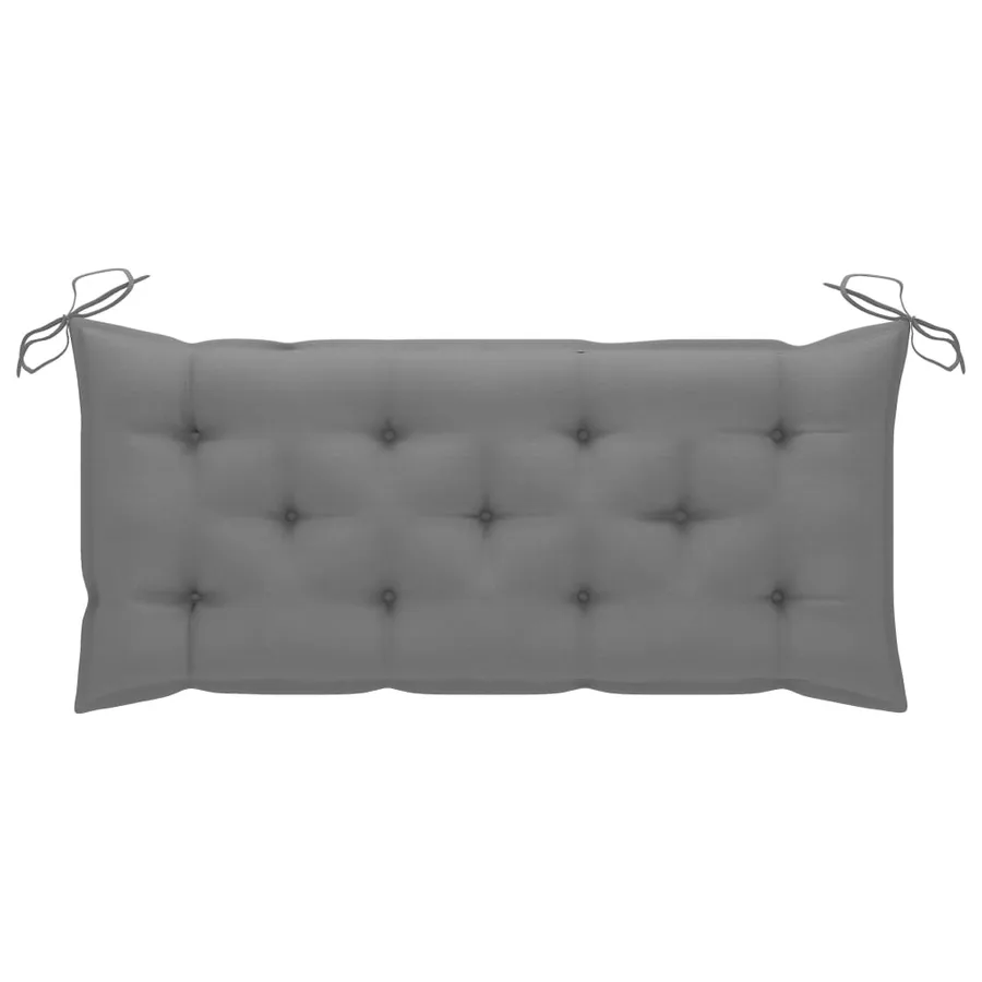 Banc de jardin avec coussin 120 cm Bambou - 8