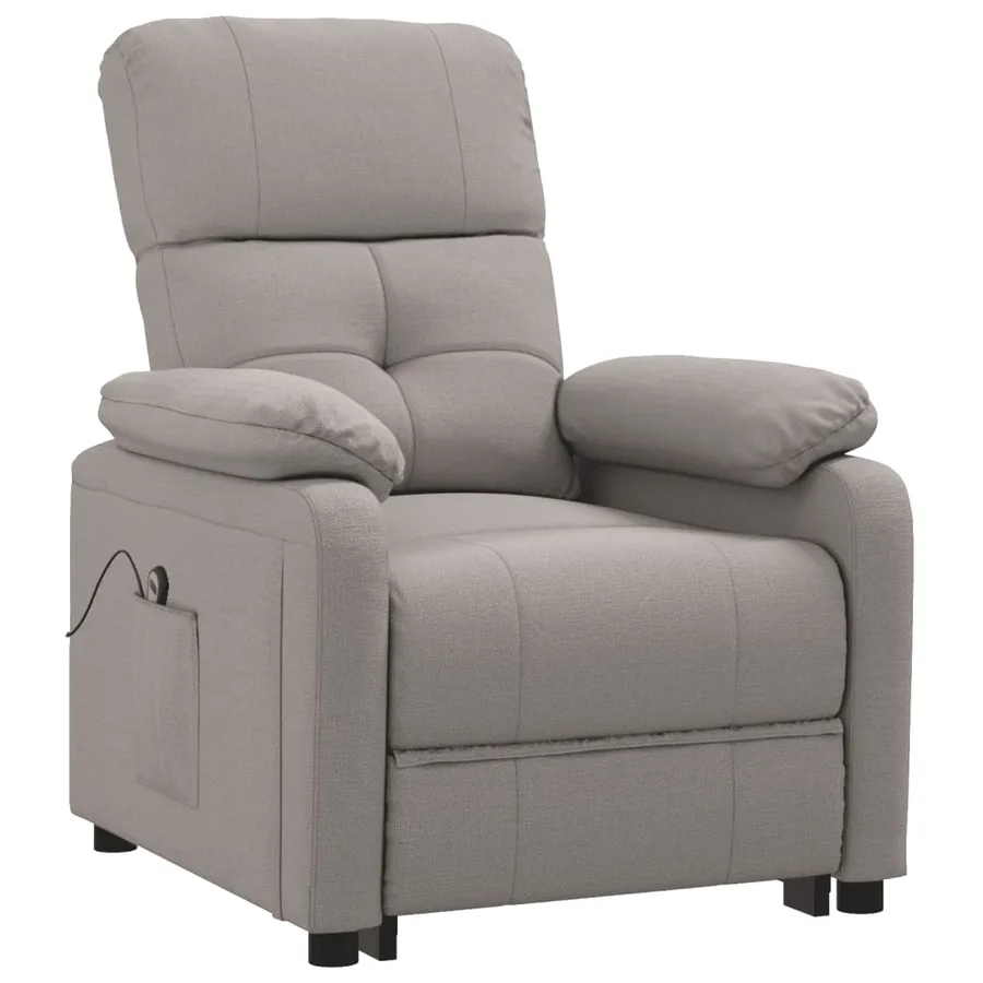 Fauteuil inclinable électrique Taupe Tissu - 3