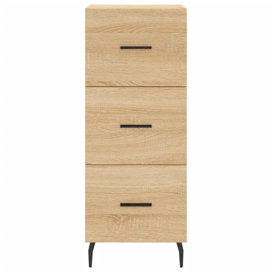 Buffet haut Chêne sonoma 34,5x34x180 cm Bois d'ingénierie - 5