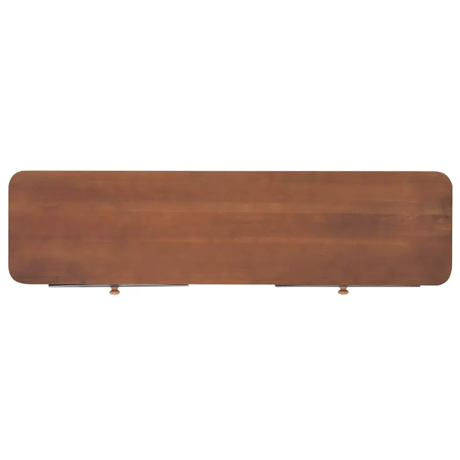 Table console avec 2 tiroirs 120x30x75 cm Bois de sapin massif - 6