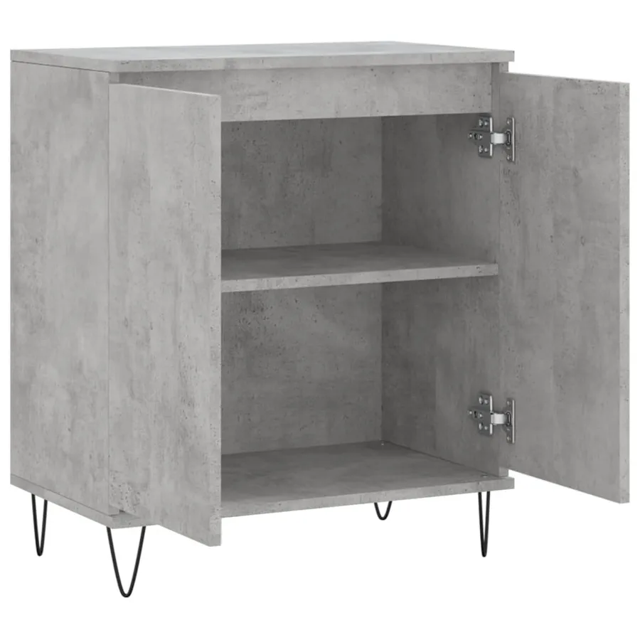 Buffet Gris béton 60x35x70 cm Bois d'ingénierie - 6