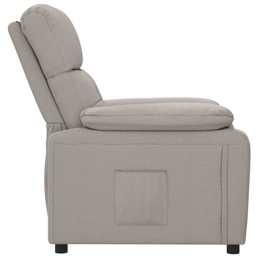 Fauteuil inclinable Taupe Tissu - 4