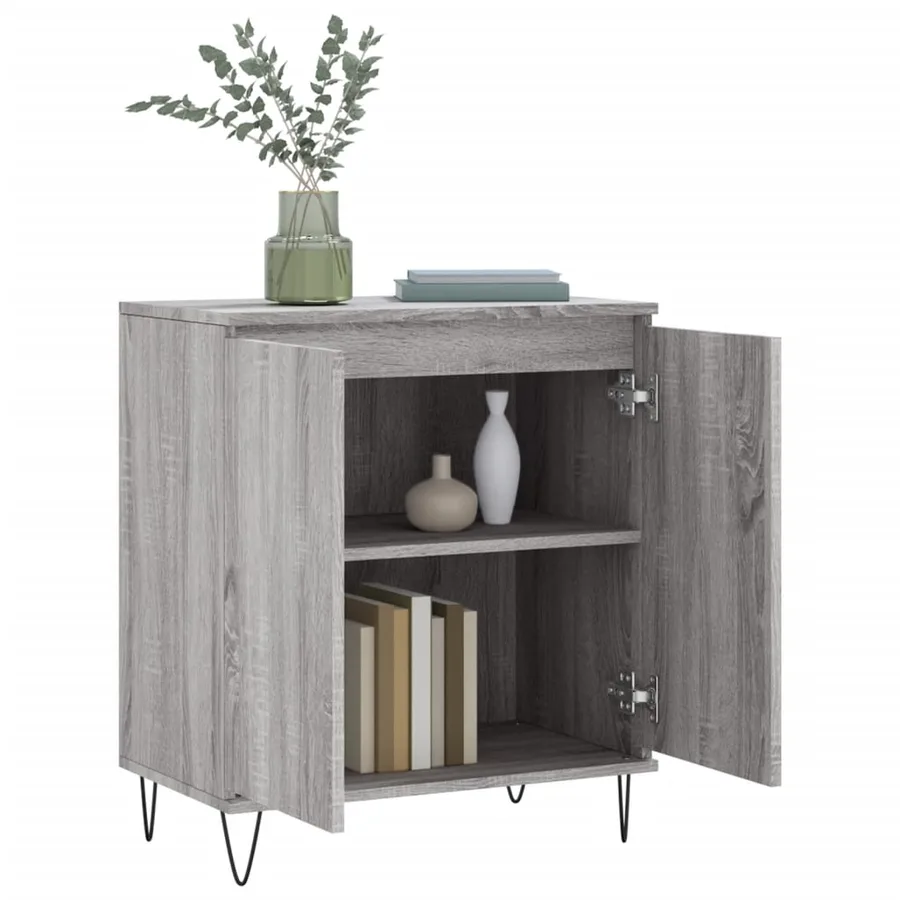 Buffet Sonoma gris 60x35x70 cm Bois d'ingénierie - 4