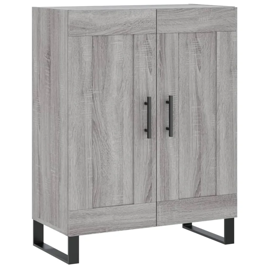 Buffet haut Sonoma gris 69,5x34x180 cm Bois d'ingénierie - 7